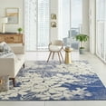 thumbnail image 1 of Nourison Tranquil Distressed Floral Beige/Navy 8' x 10' Area Rug, (8' x 10'), 1 of 8