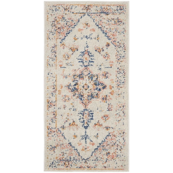 Nourison Tranquil Persian Indoor Rug Ivory Multicolor 2' x 4'
