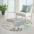 thumbnail image 1 of Nourison Tranquil Farmhouse Ivory/Light Blue 4' x round Area Rug, (4 Round), 1 of 8