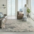 thumbnail image 1 of Nourison Tranquil Floral Grey/Pink 8'10" x 11'10" Area Rug, (9x12), 1 of 8