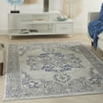 thumbnail image 1 of Nourison Tranquil Grey/Navy Area Rug, 1 of 8