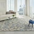 thumbnail image 1 of Nourison Tranquil Nature Grey/Beige 8'10" x 11'10" Area Rug, (9x12), 1 of 8