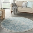 thumbnail image 1 of Nourison Tranquil Persian Farmhouse Lt.Blue/Ivory 4' x round Area Rug, (4' Round), 1 of 9