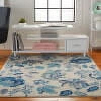 Nourison Tranquil Vintage Ivory/Light Blue 6' x 9' Area Rug, (6x9)
