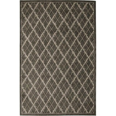 Nourison  Tranquility Area Rug Brown 5'3" x 7'5" 6' x 9' Indoor Beige Rectangle