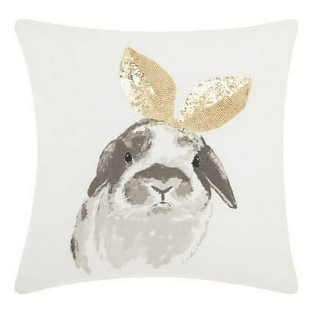 Nourison Trendy, Hip, New Age Gold Decorative Throw Pillow , 18"X18"