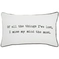 thumbnail image 1 of Nourison Trendy, Hip, New-Age Of All The Things White Decorative Throw Pillow , 12" x 20", 1 of 5