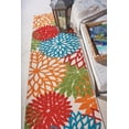 thumbnail image 1 of Nourison Tropical Oasis Indoor/Outdoor Modern Floral Green 2'3" x 8' Area Rug, (8' Runner), 1 of 8