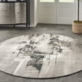 thumbnail image 1 of Nourison Twilight Abstract Grey/Ivory/Black 8' x round Area Rug, (8 Round), 1 of 8