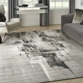 thumbnail image 1 of Nourison Twilight Abstract Grey/Ivory/Black 9'9" x 13'9" Area Rug, (10x14), 1 of 8