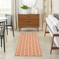 thumbnail image 1 of Nourison Twist Reversible 2'2" x 8' Coral Modern Rug, 1 of 9