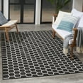 thumbnail image 1 of Nourison Twist Reversible 4' x 6' Black Modern Rug, 1 of 10