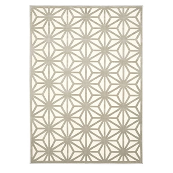 Nourison Ultima Ivory/Silver Area Rug UL631 7'6" x 9'6"