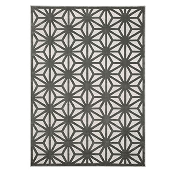 Nourison Ultima Silver Grey Area Rug UL631 5'3" x 7'3"