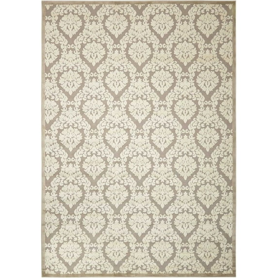 Nourison Ultima Silver/Ivory Area Rug UL513 2'6" x 4'