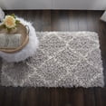 thumbnail image 1 of Nourison Ultra Plush Shag Moroccan Grey/Ivory 2'2" x 3'9" Area Rug, (2x4), 1 of 8