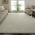 thumbnail image 1 of Nourison Ultra Plush Shag Solid Ivory 8'2" x 10' Area Rug, (8x10), 1 of 9