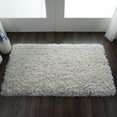 thumbnail image 1 of Nourison Ultra Plush Shag Solid Light Grey 2'2" x 3'9" Area Rug, (2x4), 1 of 8