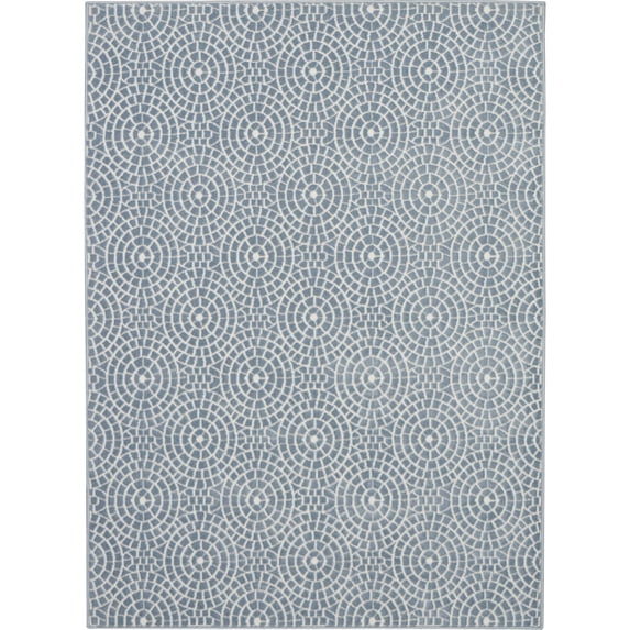 Nourison Urban Chic URC04 Light Blue/Cream Indoor Area Rug - 4' x 6'
