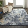 thumbnail image 1 of Nourison Urban Decor URD05 Blue/Cream/Yellow Indoor Area Rug - 5'3 x 7'3, 1 of 8
