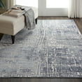 thumbnail image 1 of Nourison Urban Decor URD01 Blue/Cream Indoor Area Rug - 5'3 x 7'3, 1 of 8
