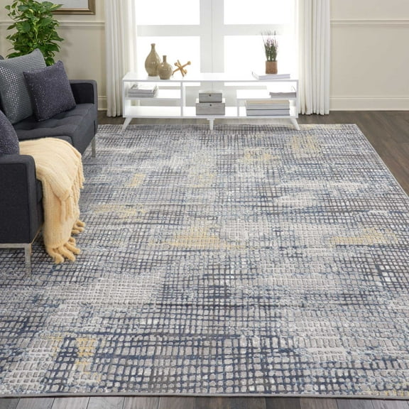 Nourison Urban Decor Rustic Grey/Ivory 9' x 12' Area Rug, (9x12)
