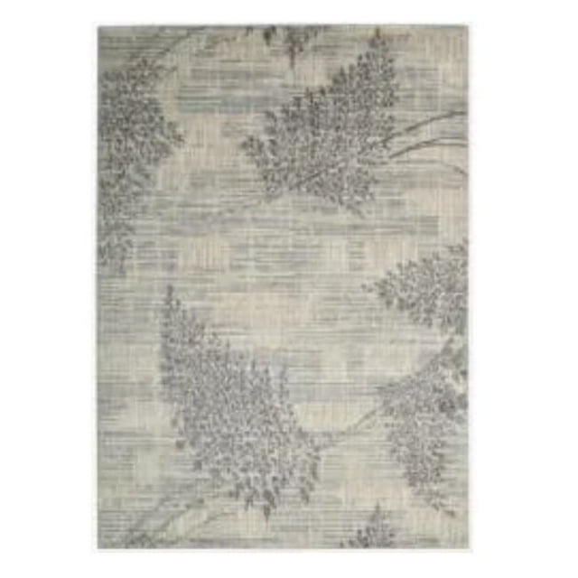 Nourison  Utopia UTP02 Area Rug Ivory 2'3" x 8' Runner Latex Free Synthetic, Polyester, Acrylic Nature, Abstract 8' Runner Runner, Indoor Living Room,