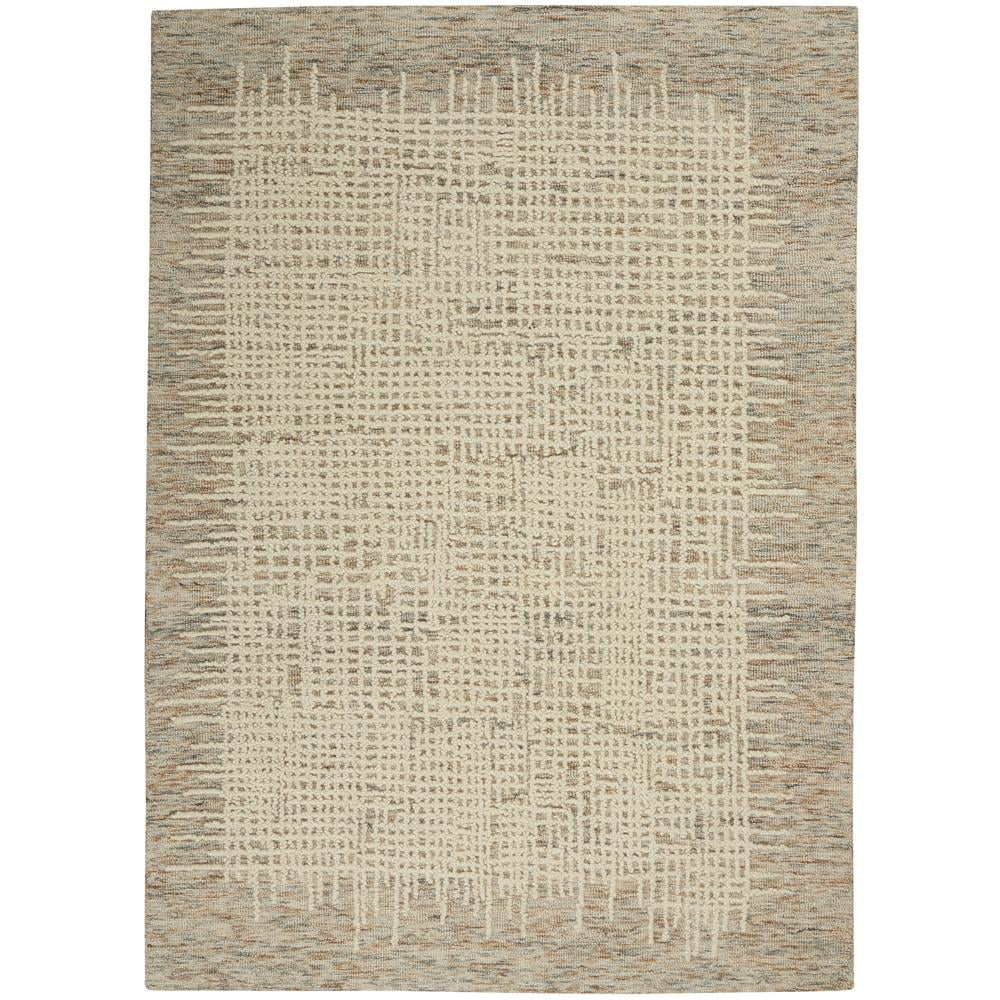 Handmade Beige/Multi Wool Tufted 5' x 7' Area Rug