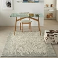 thumbnail image 1 of Nourison Vail Abstract Bordered Ivory/Multi 5'3" x 7'3" Area Rug, (5' x 7'), 1 of 9