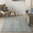 thumbnail image 1 of Nourison Vail Modern Chevron Indigo/Ivory 3'9" x 5'9" Area Rug, (4' x 6'), 1 of 9