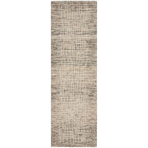 Nourison Vail Rustic Texture Indoor Area Rug Ivory Multi 2'3" x 7'6"