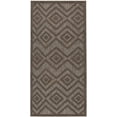 thumbnail image 1 of Nourison Versatile Diamond Geometric Flatweave Indoor Outdoor Area Rug Brown 2' x 4', 1 of 8
