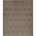 thumbnail image 1 of Nourison Versatile Diamond Geometric Flatweave Indoor Outdoor Area Rug Brown 9' x 12', 1 of 10