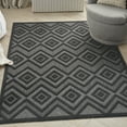 thumbnail image 1 of Nourison Versatile Indoor/Outdoor Charcoal/Black 6' x 9' Area Rug, (6x9), 1 of 10