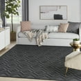 thumbnail image 1 of Nourison Versatile Indoor/Outdoor Charcoal/Black 8' x 10' Area Rug, (8x10), 1 of 10