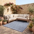 thumbnail image 1 of Nourison Versatile Indoor/Outdoor Denim Blue 7' x 10' Area Rug, (7x10), 1 of 11