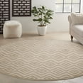 thumbnail image 1 of Nourison Versatile 8' x Round Cream Modern Rug, 1 of 10
