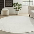 thumbnail image 1 of Nourison Versatile Indoor/Outdoor Ivory White 8' x Round Area Rug  (8 Round), 1 of 9
