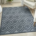 thumbnail image 1 of Nourison Versatile Indoor/Outdoor Navy Blue 4' x 6' Area Rug, (4x6), 1 of 10