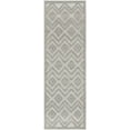 thumbnail image 1 of Nourison Versatile Solid Diamond Indoor Outdoor Flatweave Runner Rug Silver Grey 2' x 6', 1 of 8