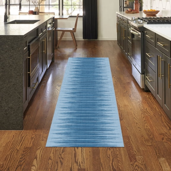 Nourison Vintage Home Abstract Blue 2'2" x 7'6 Area Rug (2x8)