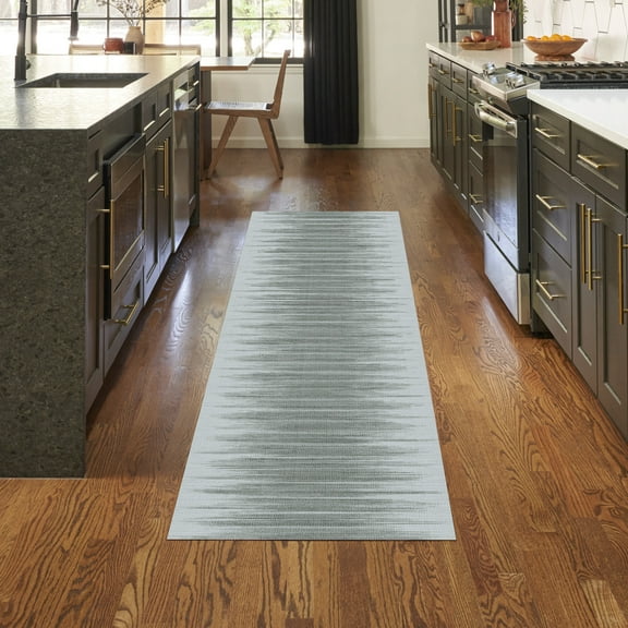 Nourison Vintage Home Abstract Grey 2'2" x 7'6 Area Rug (2x8)