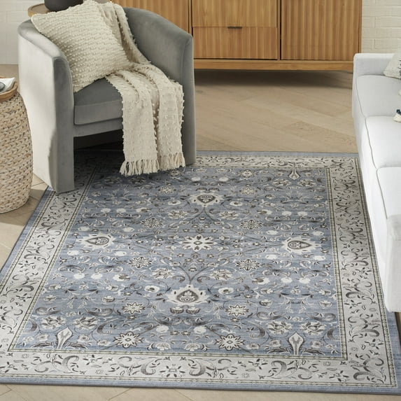 Nourison Vintage Home Bohemian Blue 5' x 7' Area Rug (5x7)