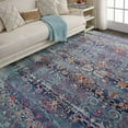 thumbnail image 1 of Nourison Vintage Kashan Persian Blue 8'10" x 11'10" Area Rug, (9x12), 1 of 8