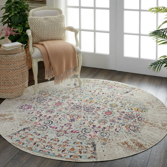 Nourison Home Vintage Round Area Rug, 6' x Round