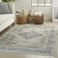 thumbnail image 1 of Nourison Vintage Kashan Persian Ivory Blue 4' x 6' Area Rug, (4x6), 1 of 9