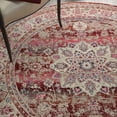 thumbnail image 1 of Nourison Vintage Kashan Persian Red 6' x ROUND Area Rug, (6 Round), 1 of 8