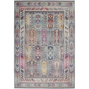 Nourison Vintage Kashan VKA06 Indoor Area Rug - Grey/Multi 2 x 6