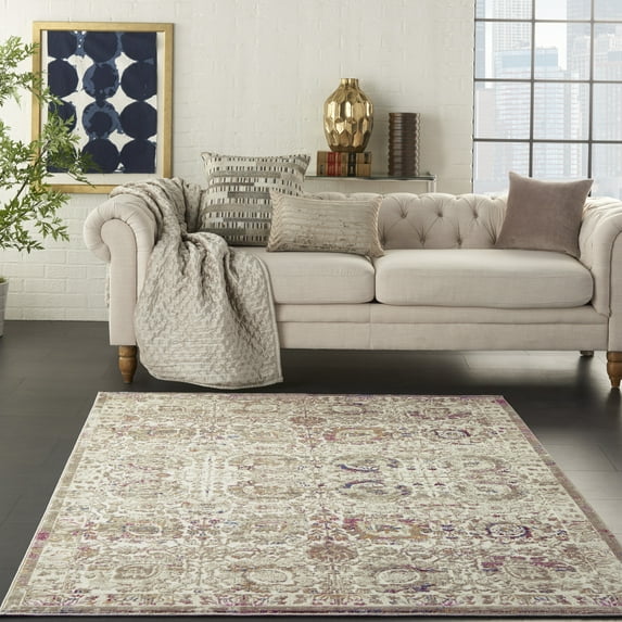 Nourison Vintage Vita Floral Ivory/Multi Area Rug