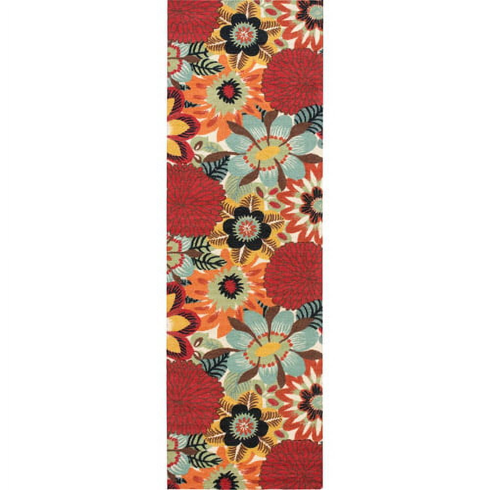 Nourison Vista Deluxe Floral Runner Rug MultiColor 2'6" x 8'